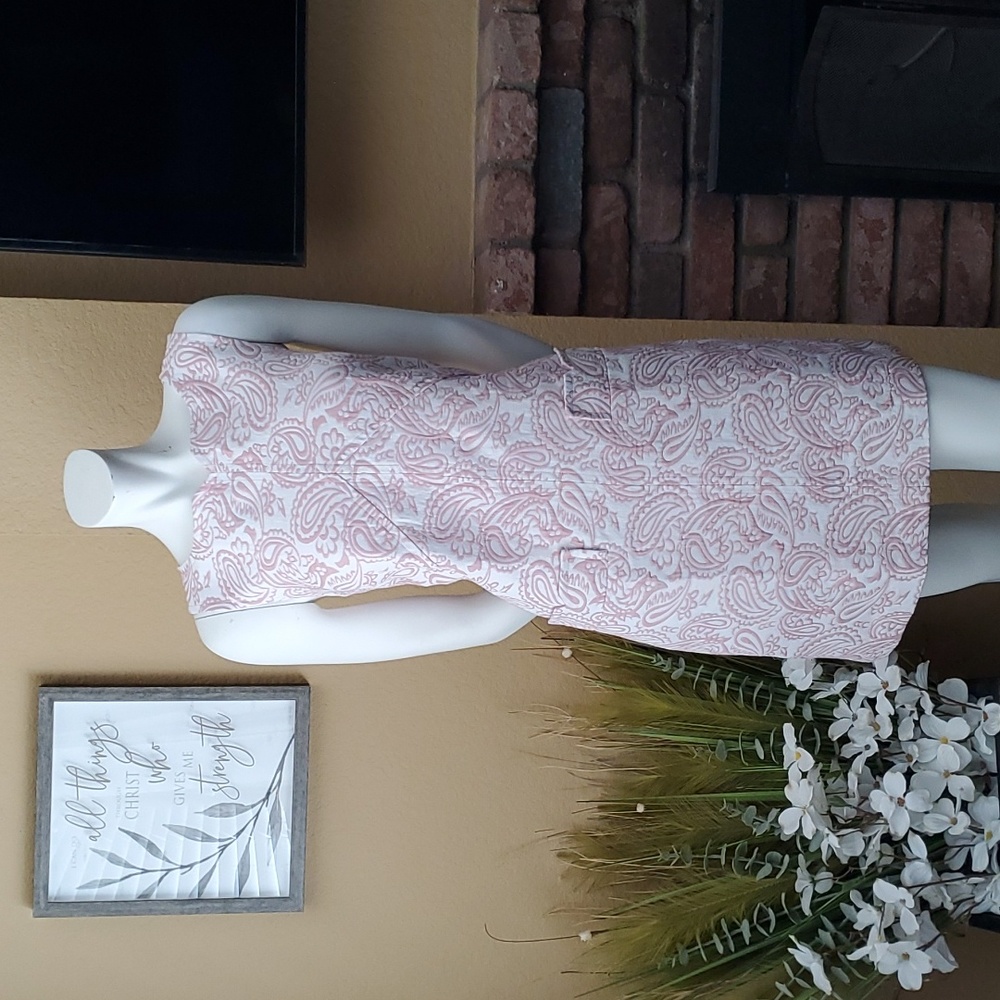 Victoria Beckham Pink Patterned Dress